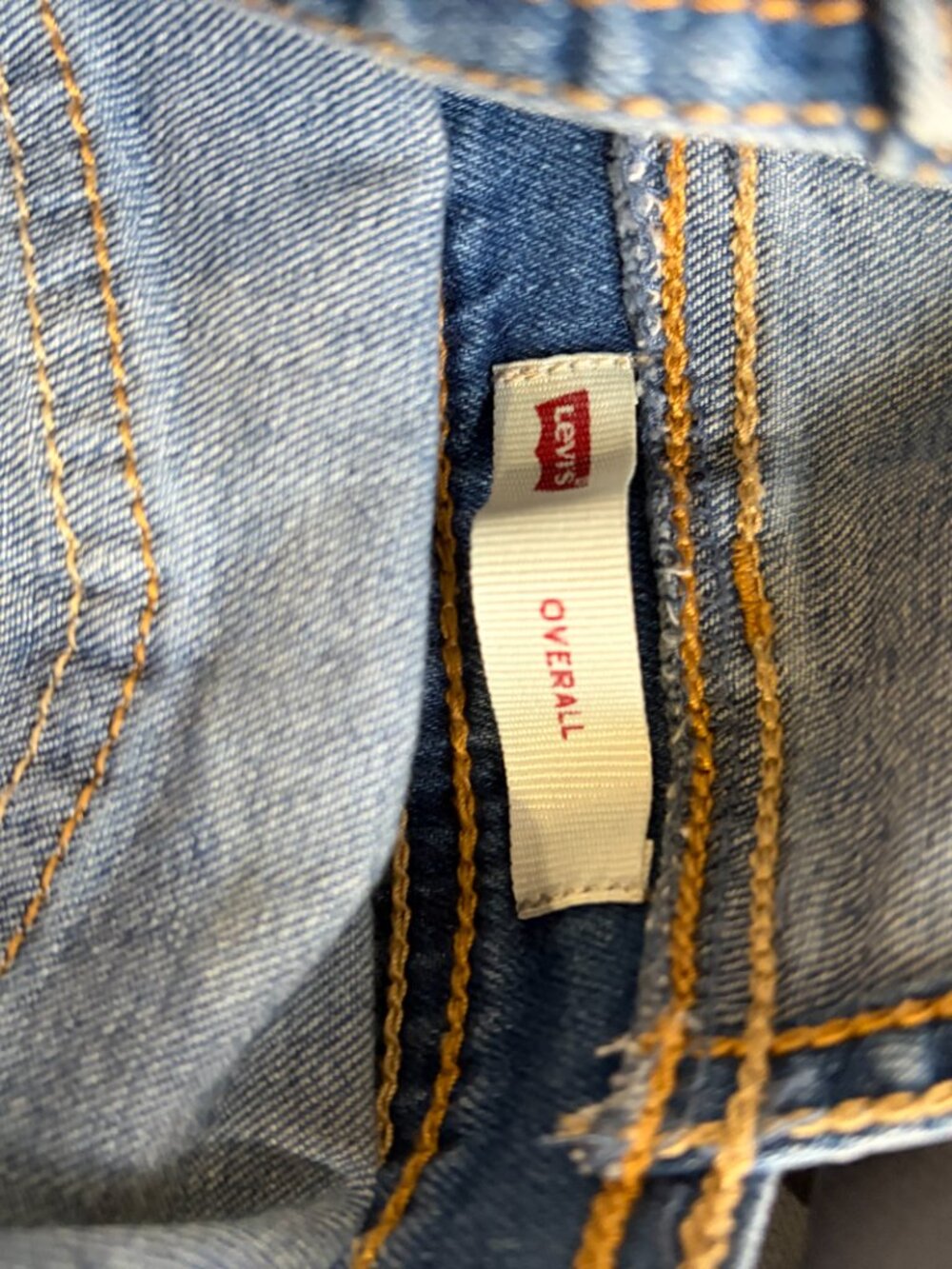 Levi's Overalls Kids Size 7 Medium Wash - Picture 7 of 9